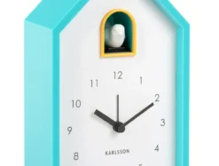 Wekker Modern Cuckoo - Turquoise blauw