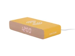 Wekker Retro Flat LED - Heldergeel
