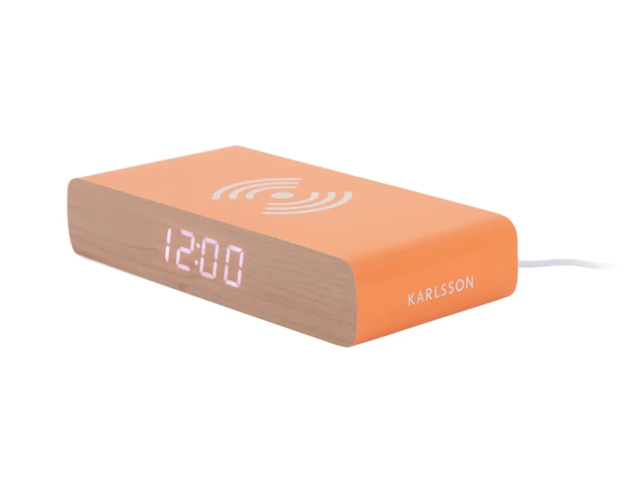 Wekker Retro Flat LED - Helderoranje