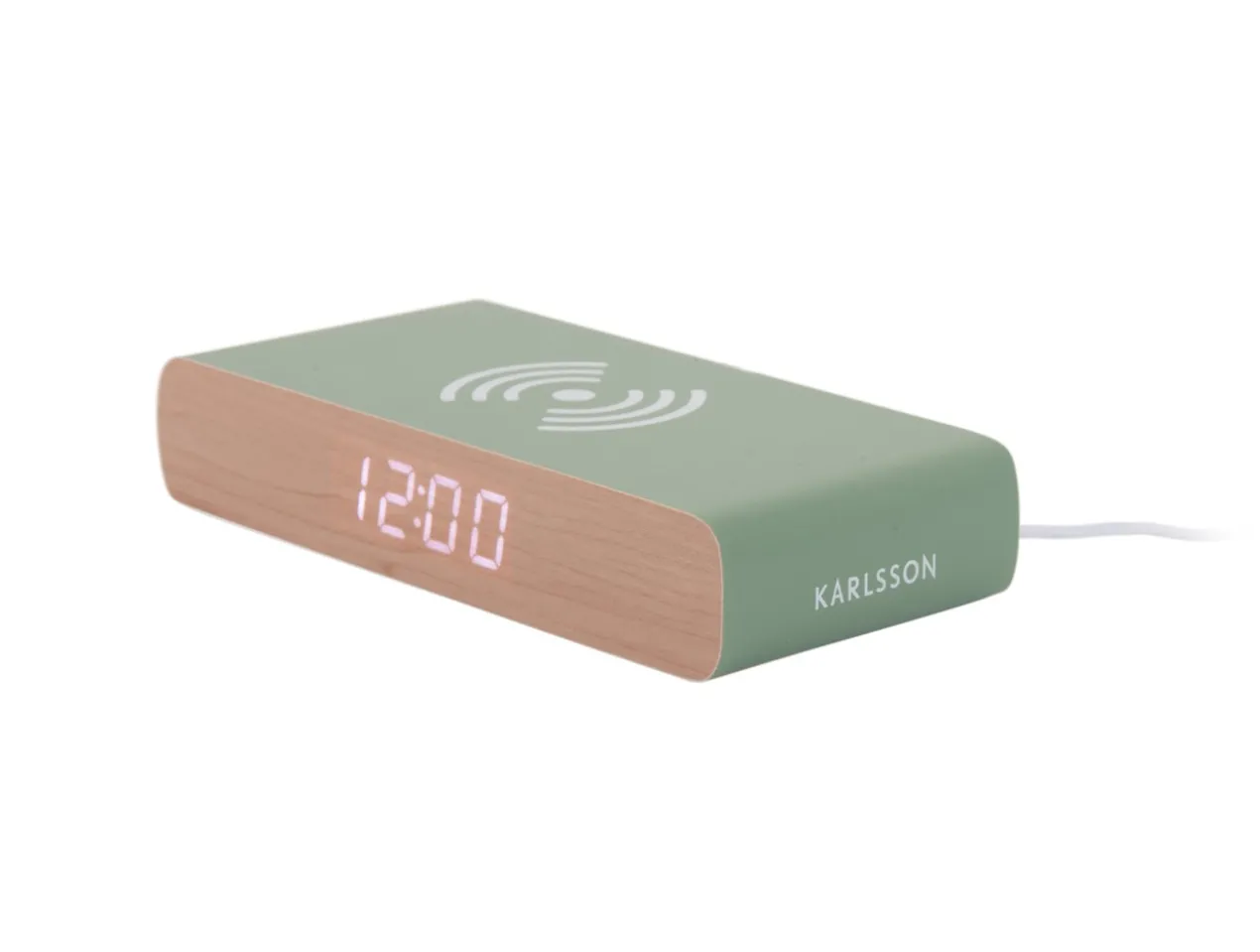 Wekker Retro Flat LED - Jungle groen