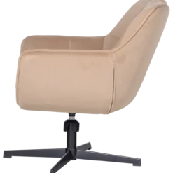 Wibo draaifauteuil mat velvet zand [fsc]