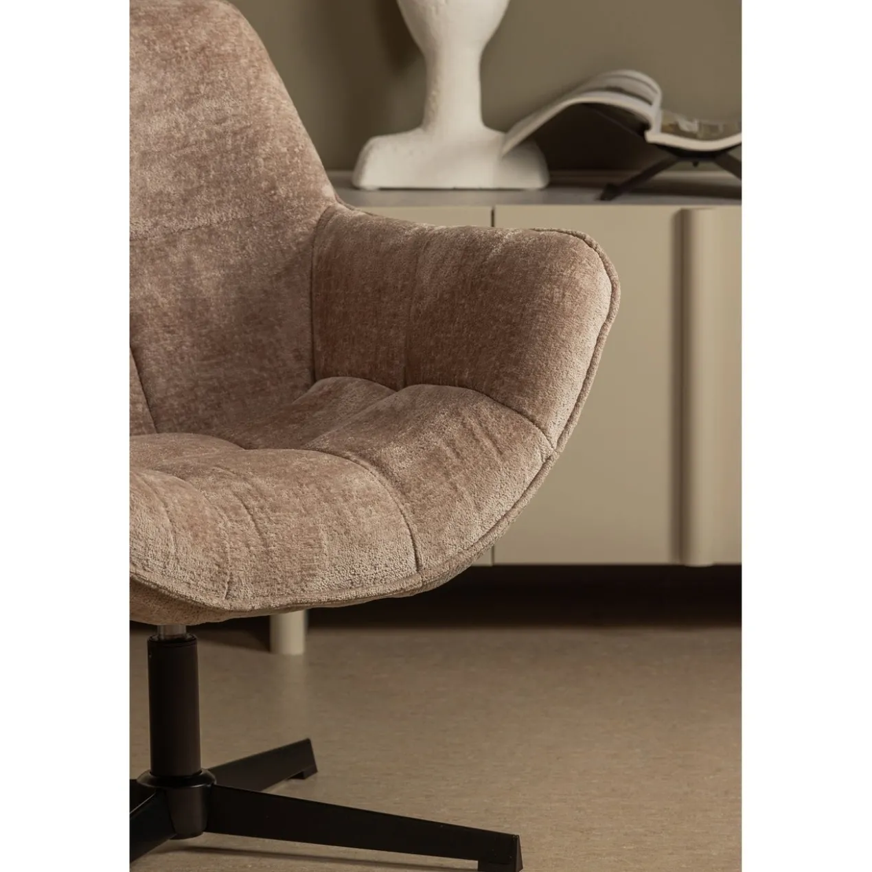 Wibo draaifauteuil taupe