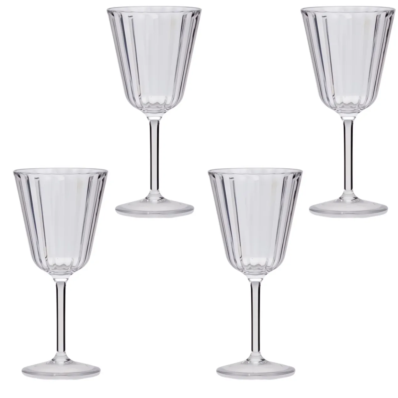 Wijnglas Crystal Line Acryl - set van 4