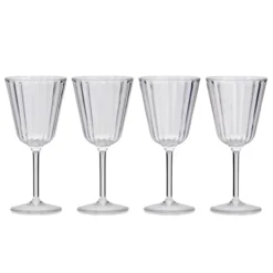 Wijnglas Crystal Line Acryl - set van 4