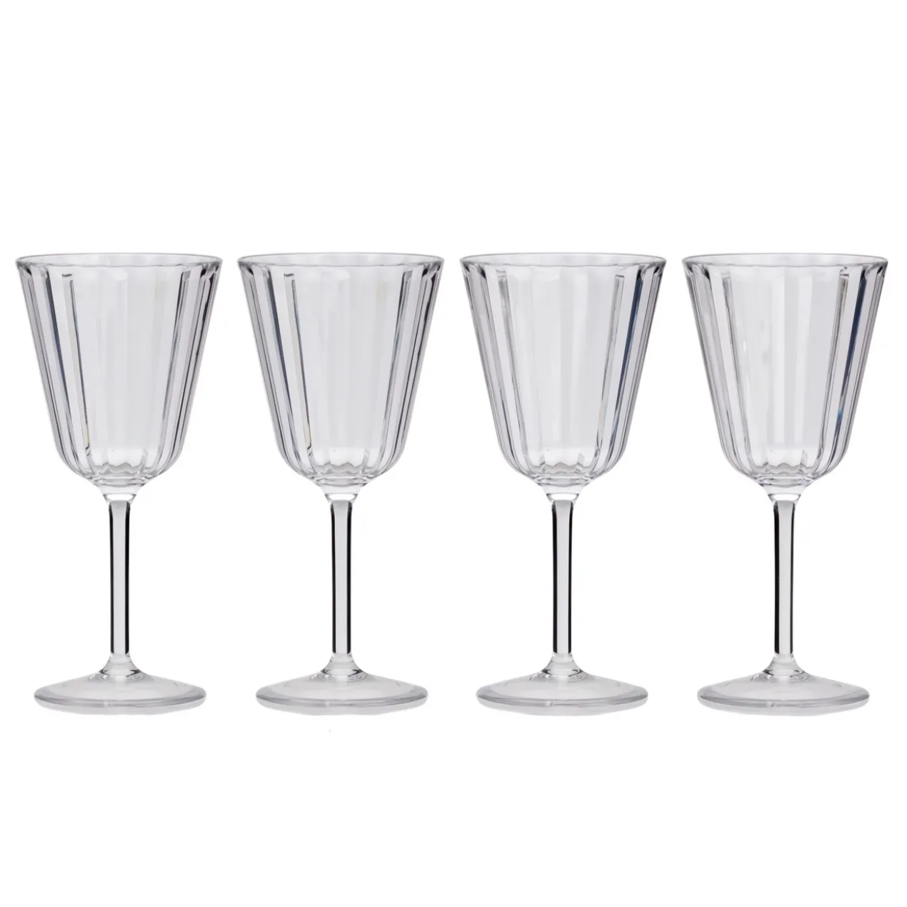 Wijnglas Crystal Line Acryl - set van 4