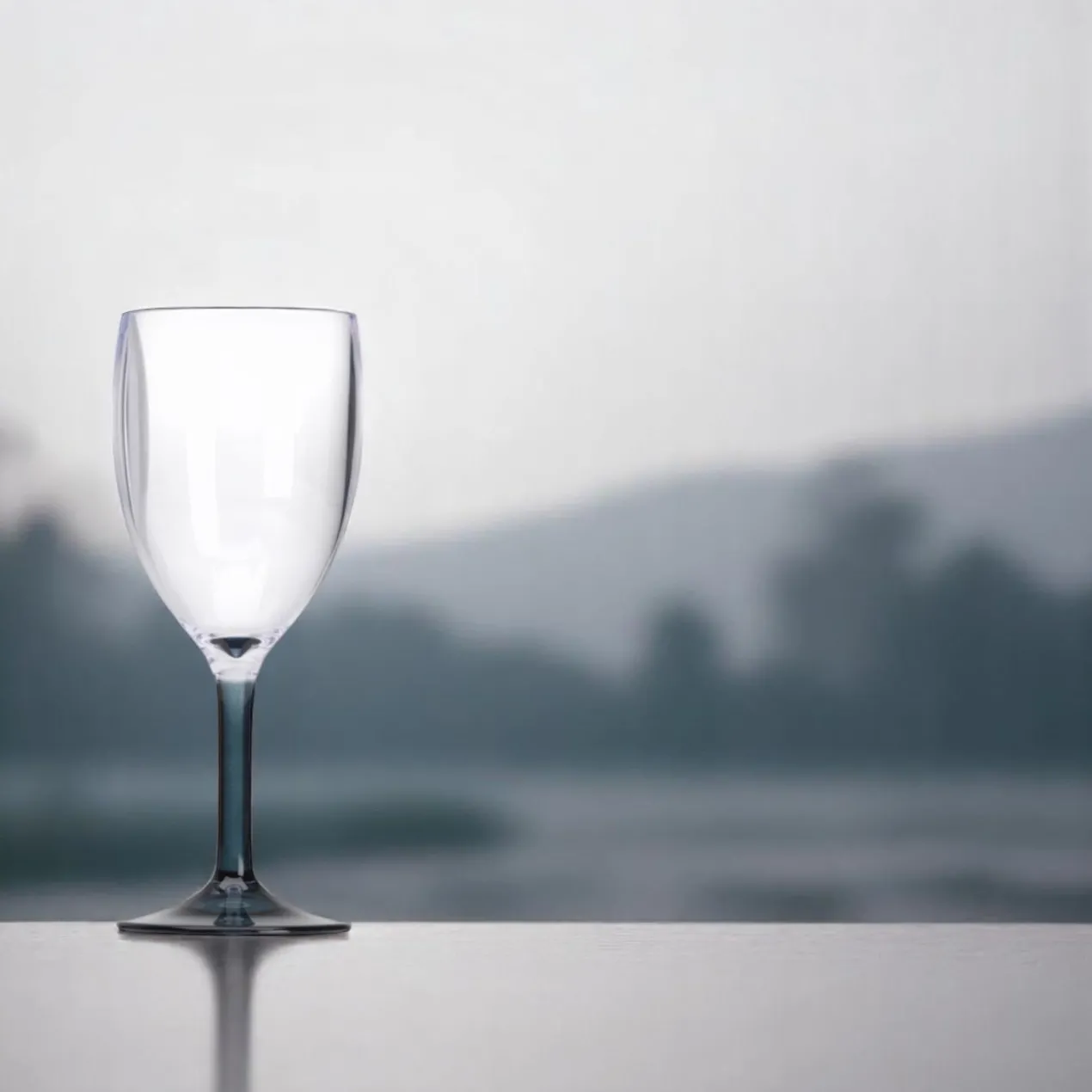 Wijnglas Goblet Smoke Acryl - set van 4