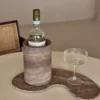 Wijnkoeler Titanium travertine
