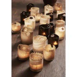 Windlicht Bruco glas bruin