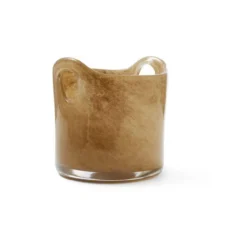 Windlicht Bruco glas camel