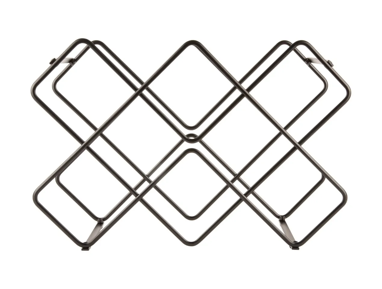 Wine rack Diamonds iron black