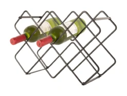Wine rack Diamonds iron black