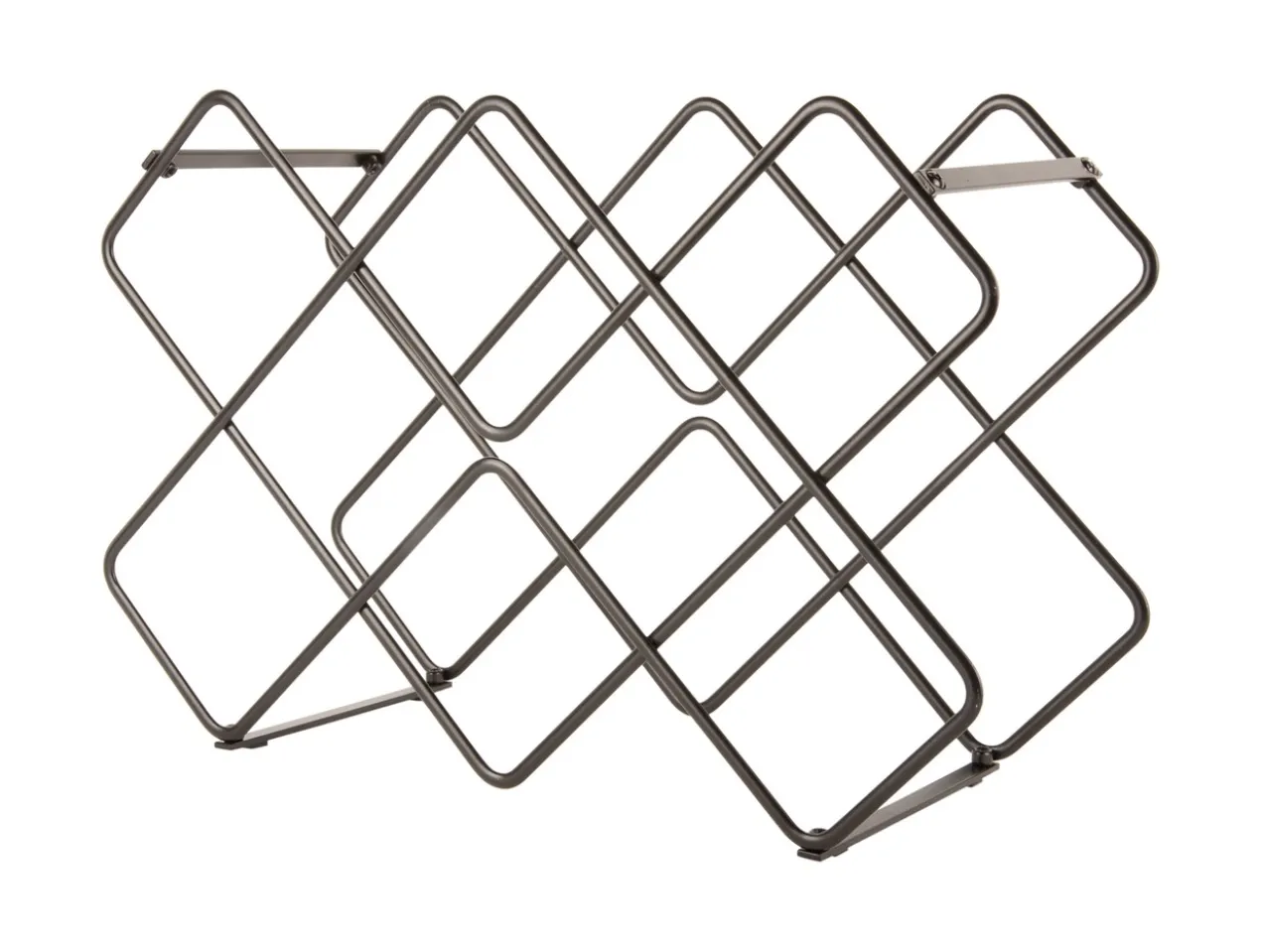 Wine rack Diamonds iron black
