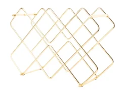 Wine rack Diamonds iron gold plated