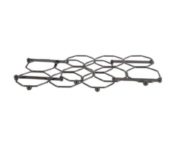 Wine rack Honeycomb foldable iron smokey grey