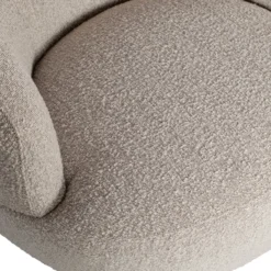 Woolly draaifauteuil boucle naturel melange