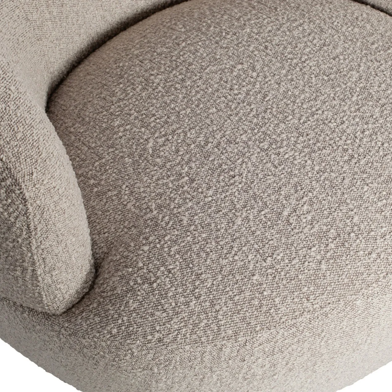 Woolly draaifauteuil boucle naturel melange