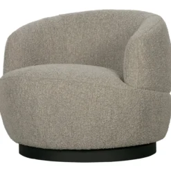 Woolly draaifauteuil boucle naturel melange