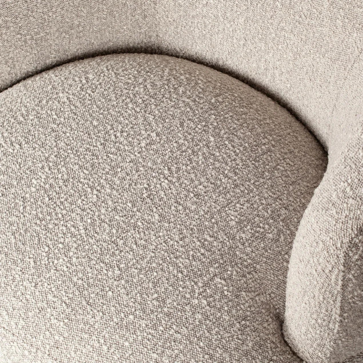 Woolly draaifauteuil boucle naturel melange
