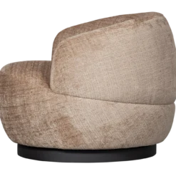 Woolly draaifauteuil chenille zand