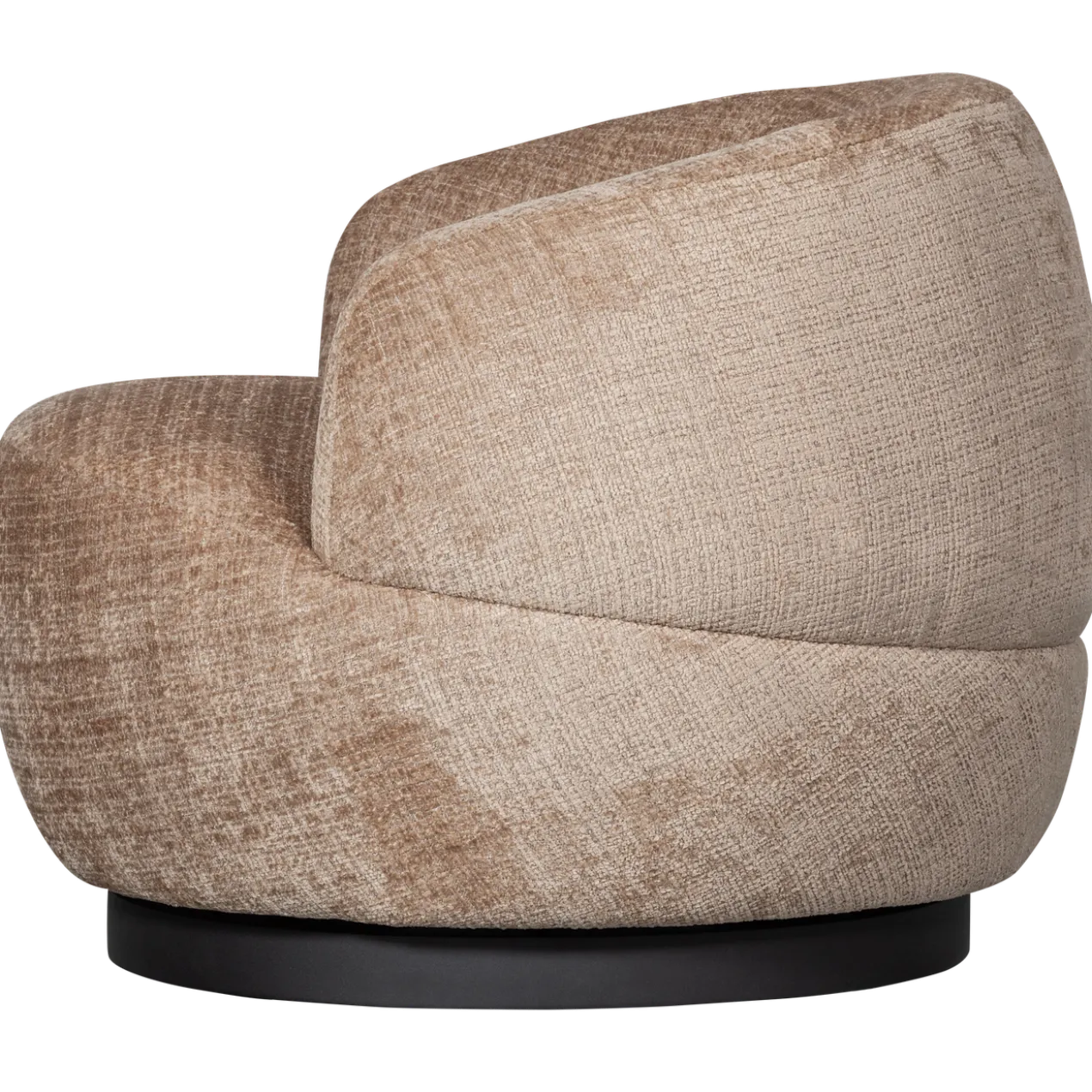 Woolly draaifauteuil chenille zand
