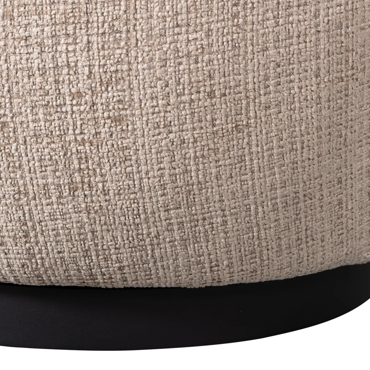 Woolly draaifauteuil chenille zand