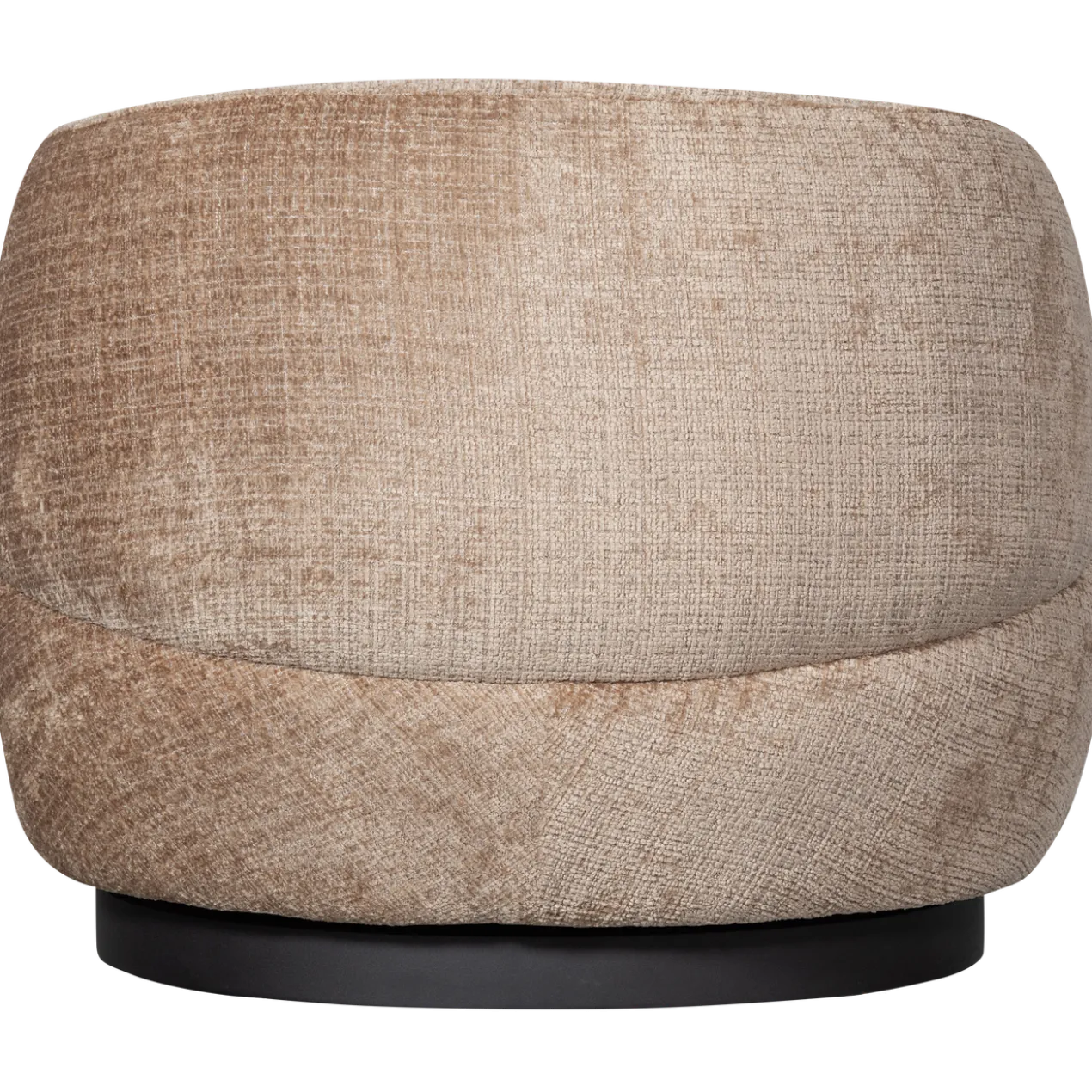 Woolly draaifauteuil chenille zand