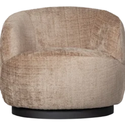 Woolly draaifauteuil chenille zand