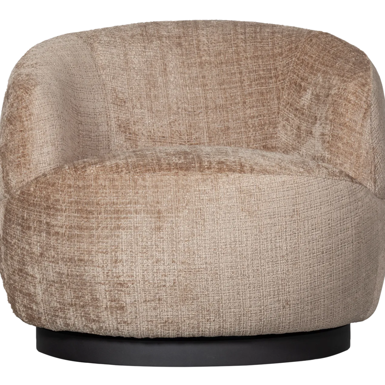 Woolly draaifauteuil chenille zand