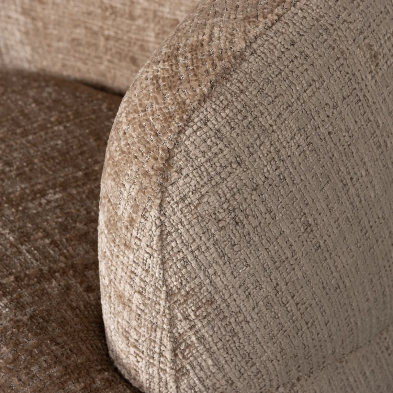 Woolly draaifauteuil chenille zand