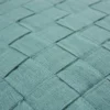 Woven seablue linnen kussen
