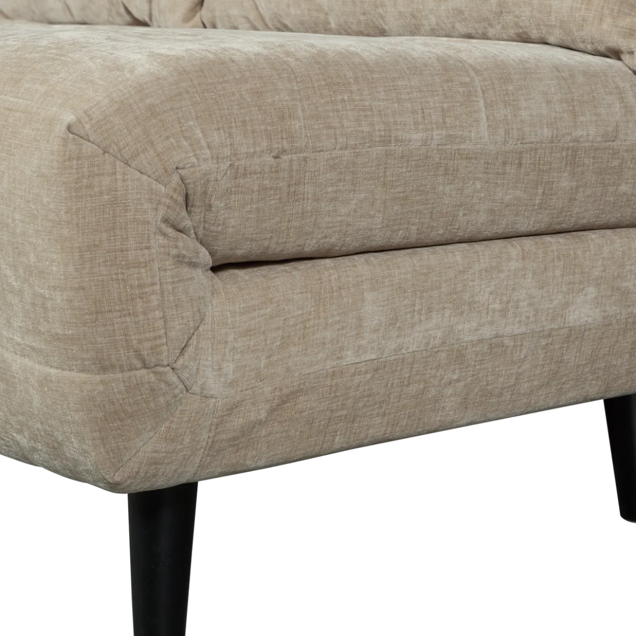 Xem 1-persoons slaapbank velvet naturel