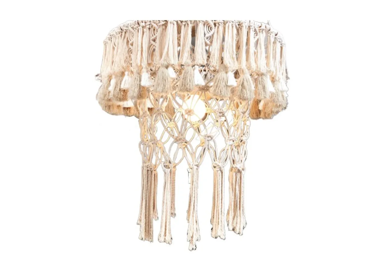 XXL Macramehanglamp Diameter 90 cm