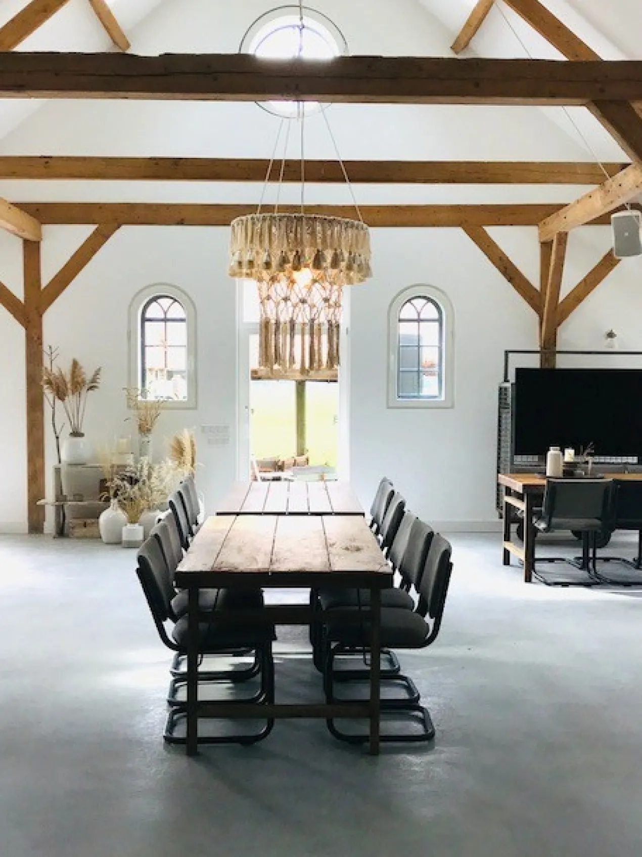 XXL Macramehanglamp Diameter 90 cm