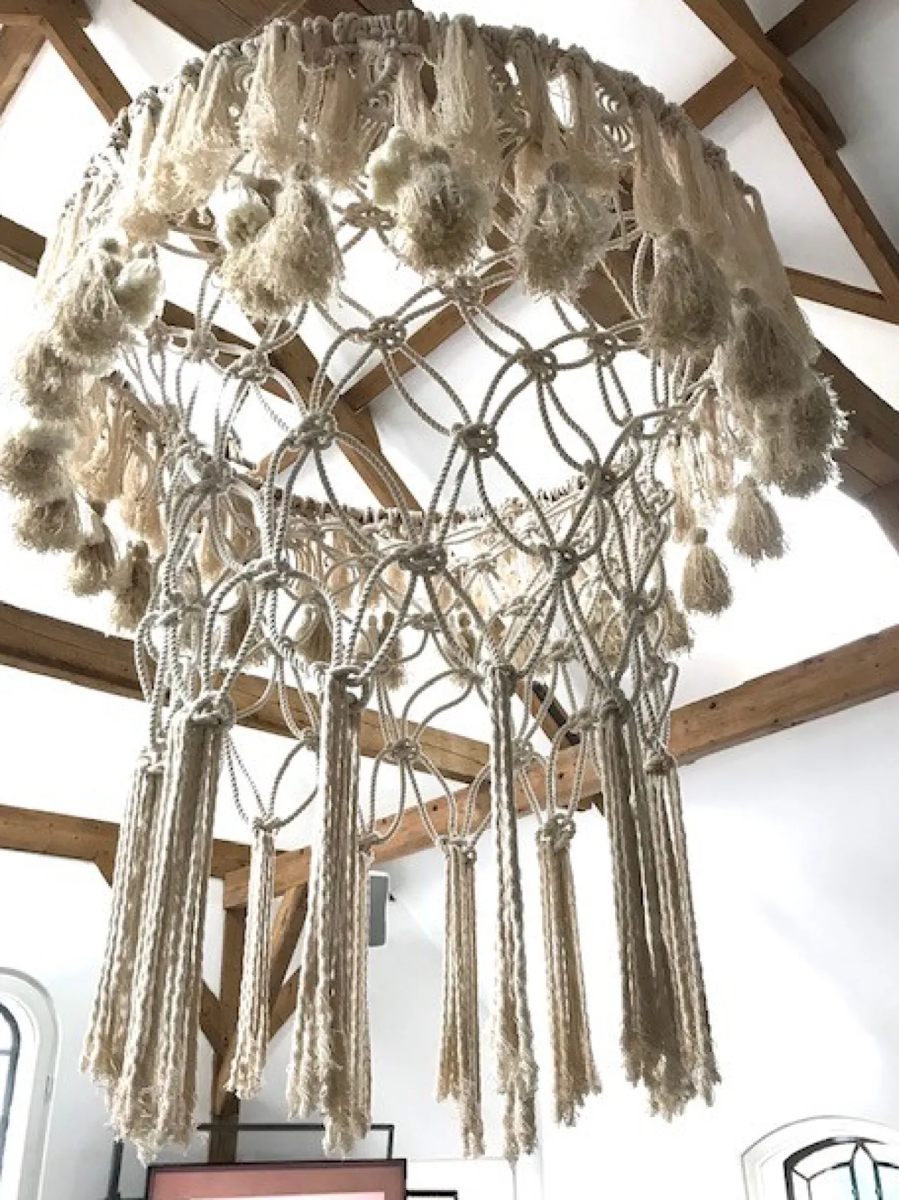 XXL Macramehanglamp Diameter 90 cm