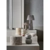 Yago poef viscose dessin naturel 43xo60 cm