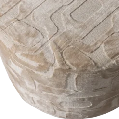 Yago poef viscose dessin naturel 43xo60 cm