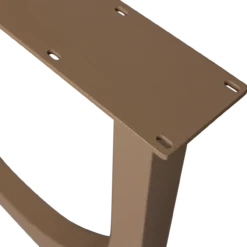 Zaandam design poot metaal donkerzand 1 stuks