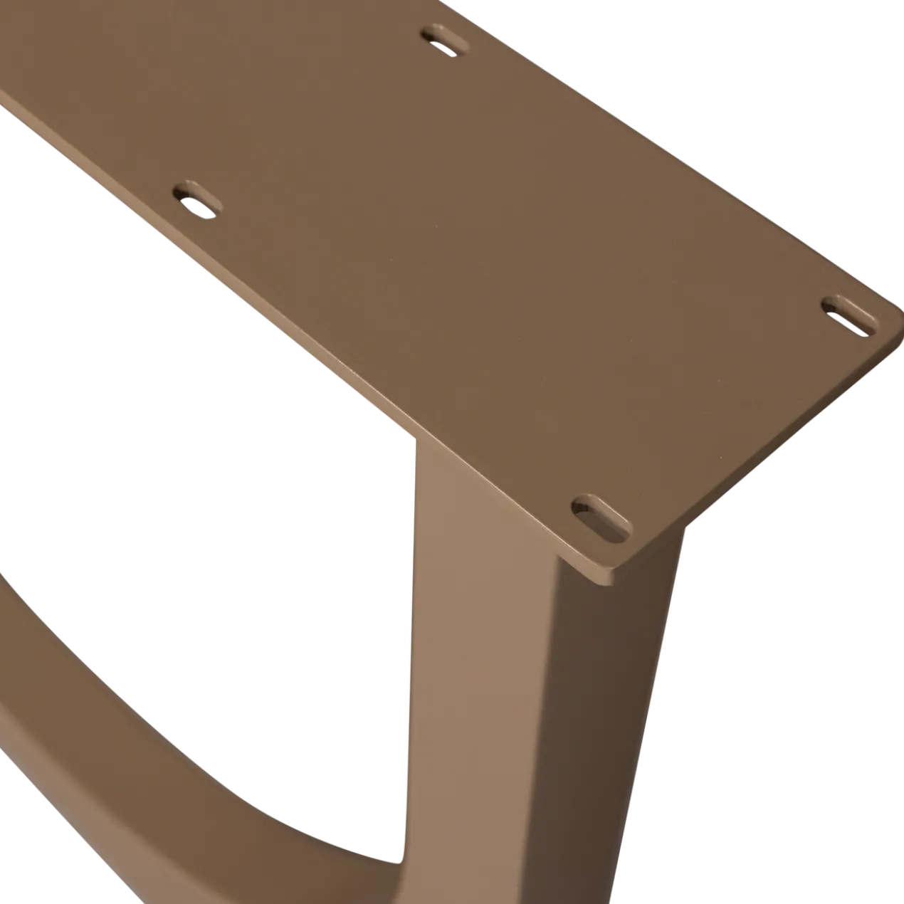 Zaandam design poot metaal donkerzand 1 stuks