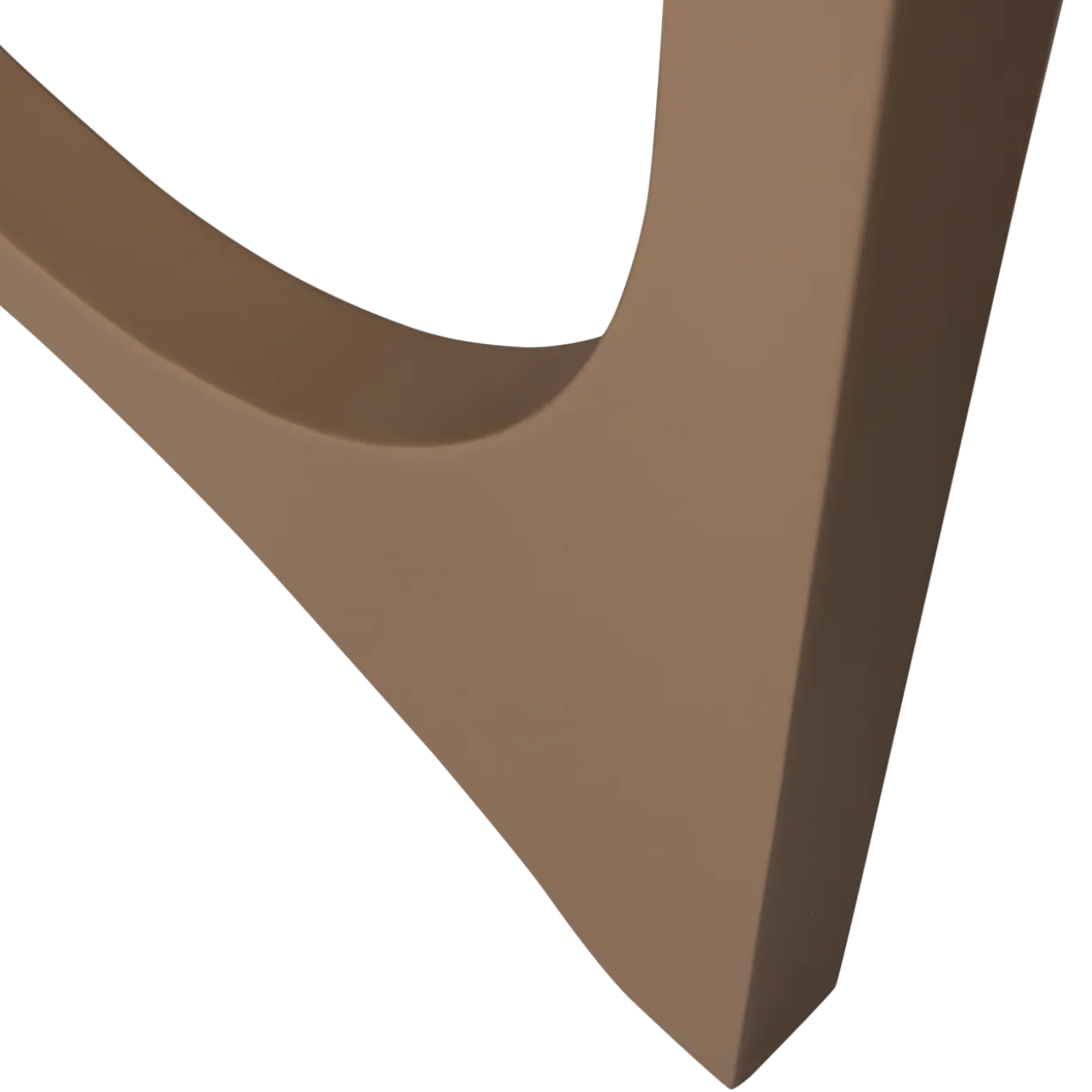 Zaandam design poot metaal donkerzand 1 stuks