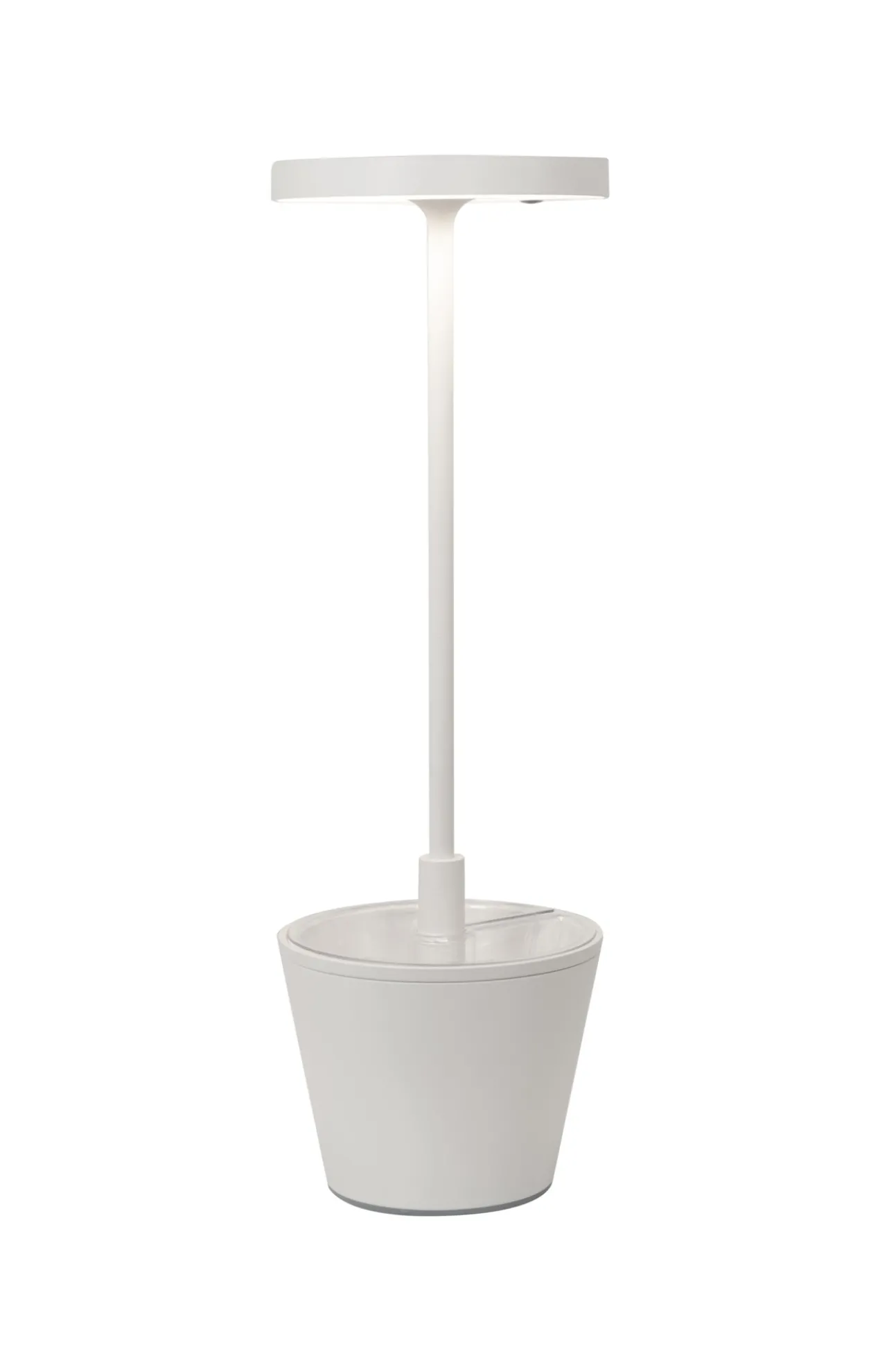 Zafferano oplaadbare tafellamp Reverso wit
