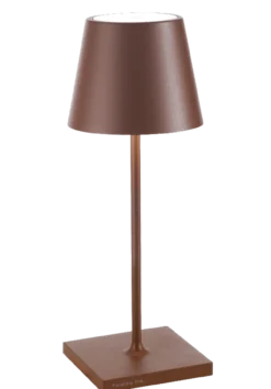 Zafferano oplaadbare tafellamp M corten