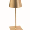 Zafferano oplaadbare tafellamp M bladgoud
