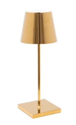 Zafferano oplaadbare tafellamp M goud