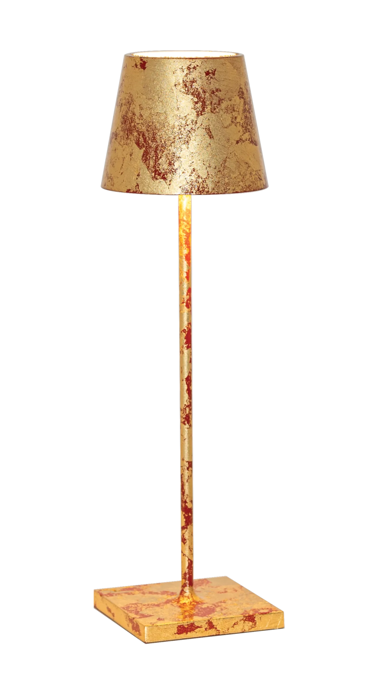 Zafferano oplaadbare tafellamp L Bladgoud/rood