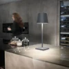 Zafferano oplaadbare tafellamp Desk L antraciet
