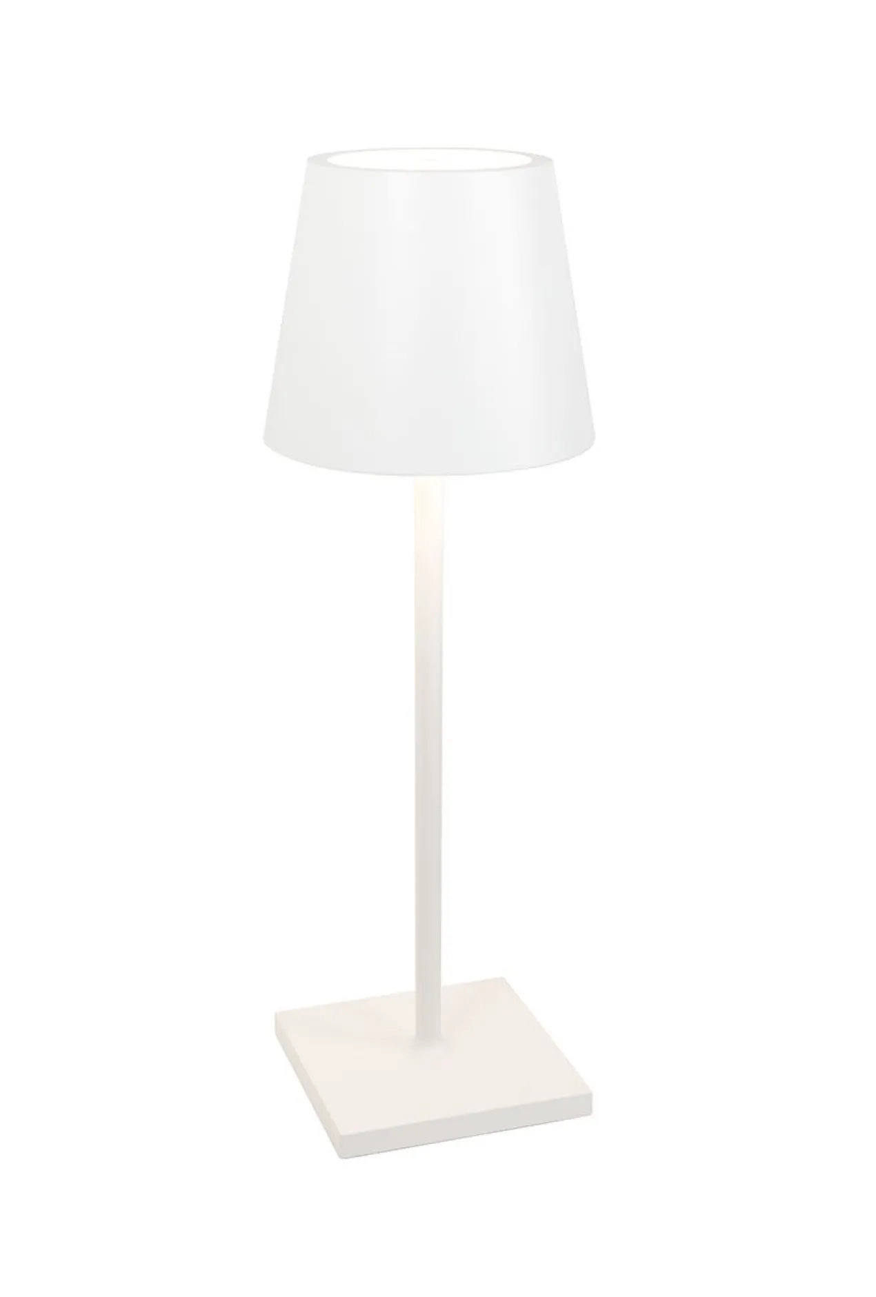 Zafferano oplaadbare tafellamp Desk L wit
