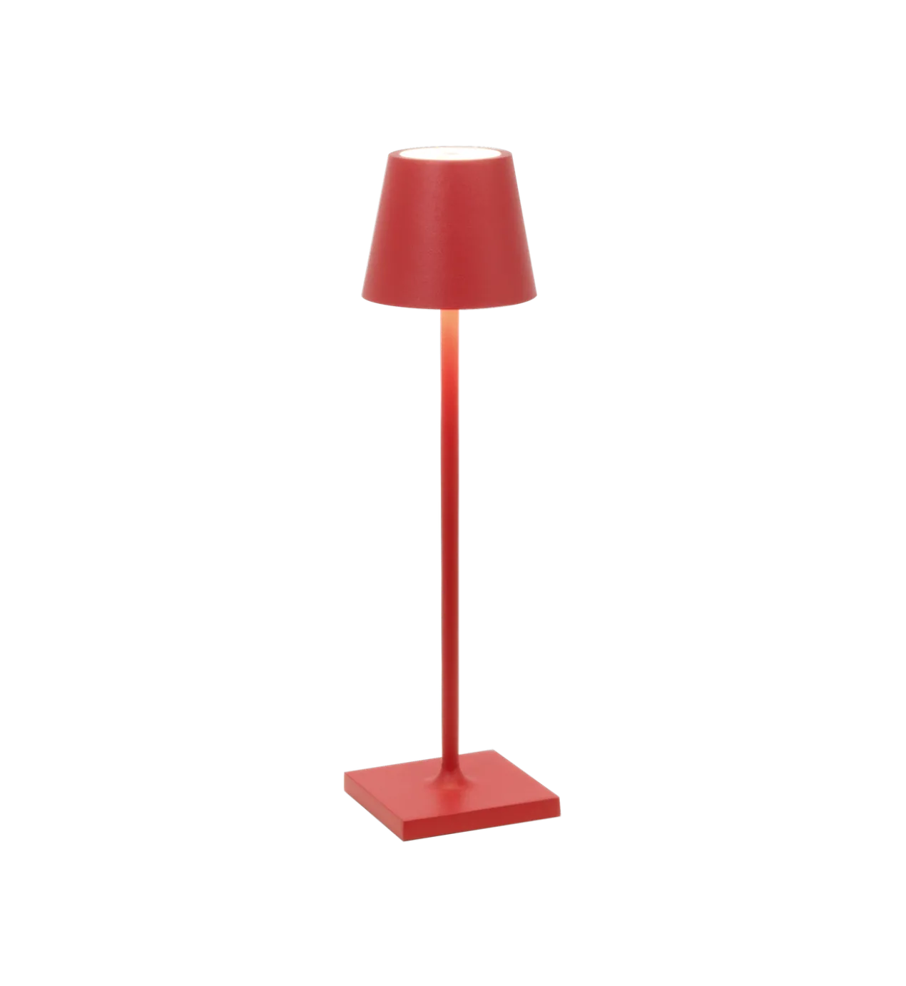 Zafferano oplaadbare tafellamp S Rood