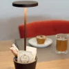 Zafferano oplaadbare tafellamp Reverso beige