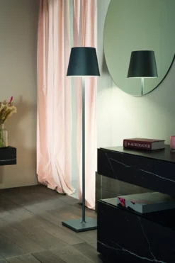 Zafferano oplaadbare vloerlamp XXL antraciet