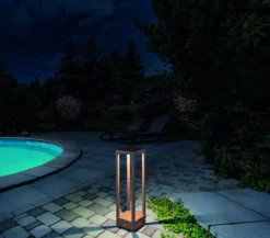Zafferano zonne-energie Home vloerlamp L corten